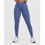 Oner Active Seamless Yüksek Bel Düz Model Tayt - Indigo