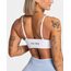 Teveo Beyaz Ribbed Spor Bra - Modern Kesim ve Şık Detaylar
