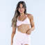 DFYNE Açık Pembe Impact Strappy Bra - Destekleyici Spor Bra