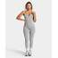 Teveo Açık Gri Lift Leggings - Push Booty Etkili Şekillendirici Spor Tayt