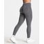 Teveo Koyu Gri Seamless Scrunch Tayt - Şekillendirici Spor Taytı