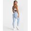 Teveo Beyaz Ribbed Spor Bra - Modern Kesim ve Şık Detaylar