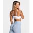 Teveo Beyaz Ribbed Spor Bra - Modern Kesim ve Şık Detaylar