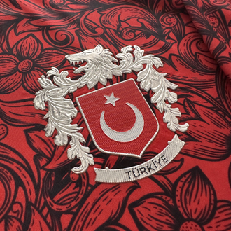 Türkiye Bozkurt Kırmızı Profesyonel Tasarım Forma