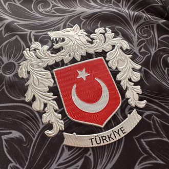 Türkiye Bozkurt Siyah Profesyonel Tasarım Forma