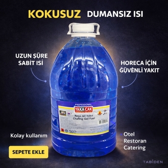 Reşo Jel Yakıt 5L Dumansız Kokusuz Chafing Fuel Otel Restoran Catering