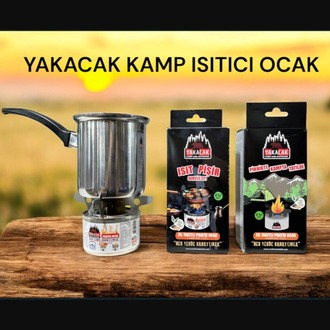 Yakacak Jel Yakıtlı Kamp Isıtıcı Ocak | 2’li Set | Gazsız - Kokusuz - Pratik