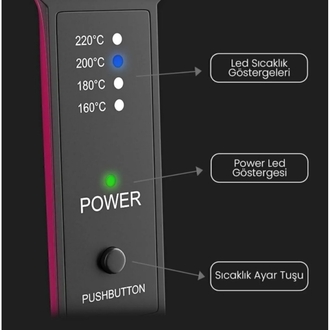 DEMPOWER DP-08P Geniş Plakalı Saç Düzleştirici
