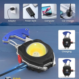 Anahtarlık ve Çakmak USB Şarjlı Kamp İçin Taşınabilir Tam 7 Modlu