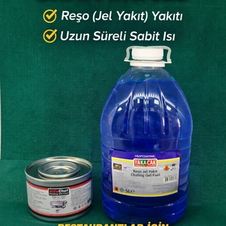 Reşo Jel Yakıt 5L Dumansız Kokusuz Chafing Fuel Otel Restoran Catering