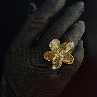 Tabir Gold Çiçek Yüzük