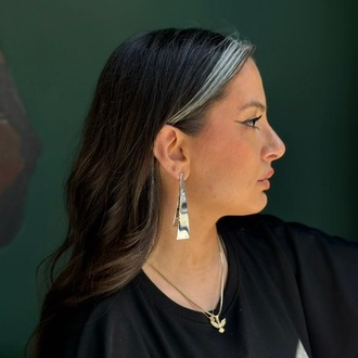 Tabir Gümüş Küpe