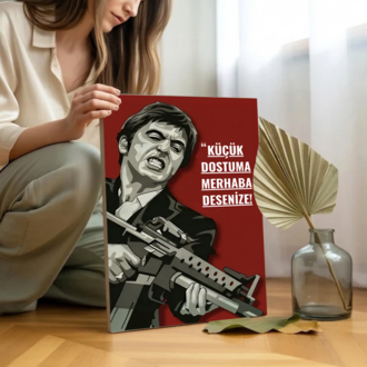 Scarface-TONY MONTANA ALINTISI 4K PREMİUM KANVAS TABLO