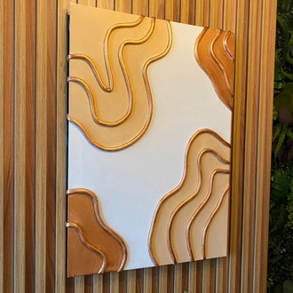 “Topografya” – 35x50 El Yapımı Kabartmalı Modern Tablo