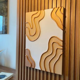 “Topografya” – 35x50 El Yapımı Kabartmalı Modern Tablo