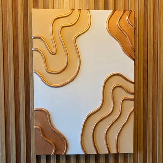 “Topografya” – 35x50 El Yapımı Kabartmalı Modern Tablo