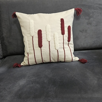 Punch kırlent kılıfı Buğdaylı desen