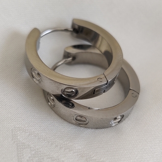 Çelik Küpe Silver 