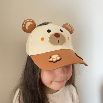 Ayıcıklı unisex çocuk şapka 