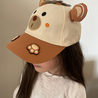 Ayıcıklı unisex çocuk şapka 
