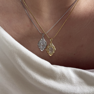 Diamond Vintage Kolye | Çelik