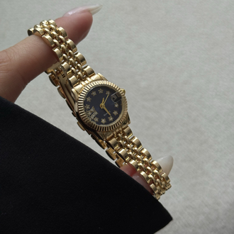 Stargirl gold lacivert kordonlu saat