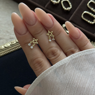 Mini Sallantı Taş Yıldız Küpe | xuping