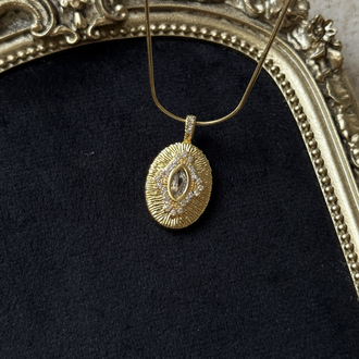 Cat Eyes Vintage Kolye| Çelik