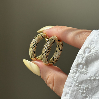 Tamtur Leopar Desen Küpe