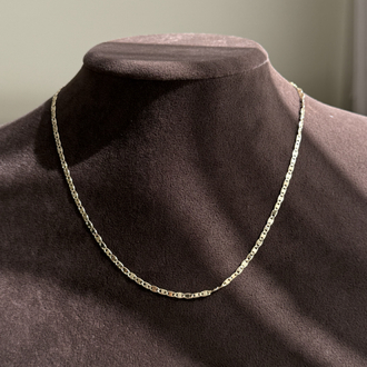 Yansımalı Ezme Kolye | 14k vip