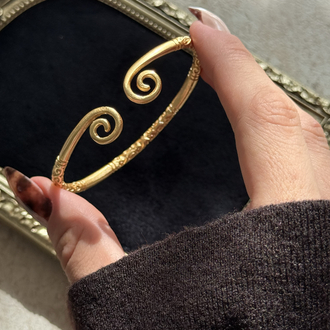 Spiral Desen Vintage Kelepçe