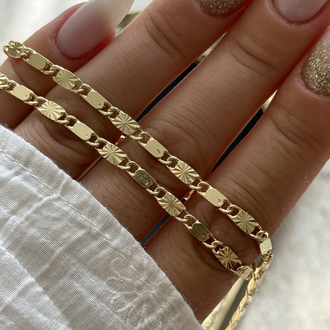 Yıldız İşlemeli Kolye | 14k vip