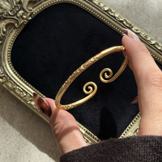 Spiral Desen Vintage Kelepçe