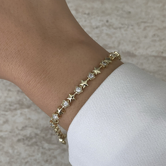 Mini stars bileklik | 14k