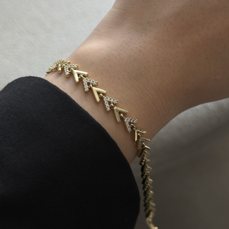 Balık Desen Bileklik | 14k xuping