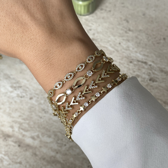 Balık Desen Bileklik | 14k xuping