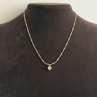 Minimal Kalp Kolye Ucu | 14k xuping