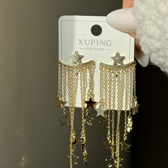 Falling stars 14k xuping küpe