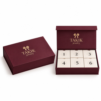 Premium Kadife Dokulu 6li Advent Calendar Mıknatıslı