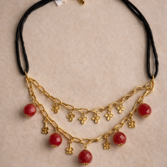 Ruby Charm Necklace
