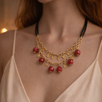 Ruby Charm Necklace