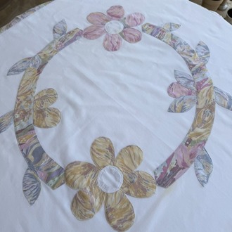 Spring Wreath | El Yapımı Aplike Masa Örtüsü Seti