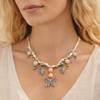 Butterfly Charm Kolye