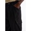 Oversize %100 Cotton Erkek Kargo Pantolon Siyah