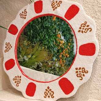 Osmanlı çay tabağı ayna 