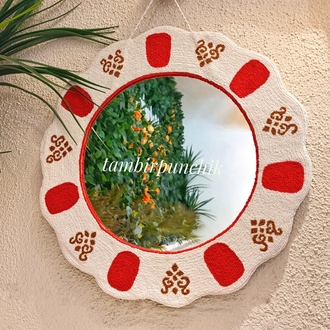 Osmanlı çay tabağı ayna 