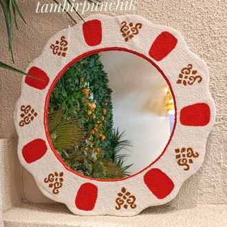 Osmanlı çay tabağı ayna 