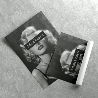 Marilyn Monroe Don't Care Poster