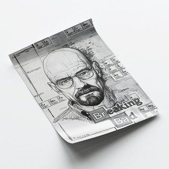 Walter White Karakalem Poster