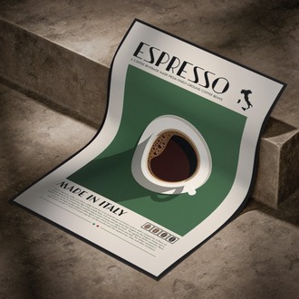 Espresso Kahve Posteri